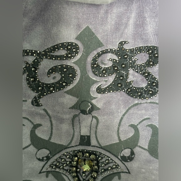 EUC Jeweled Velour Hoodie - Picture 6 of 10